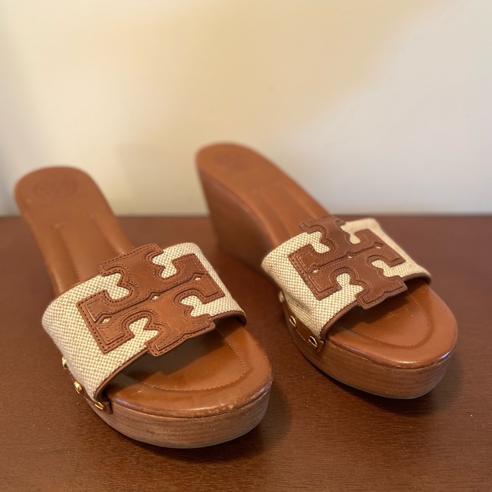 Tory Burch Terri Stacked Slides